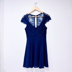 NIKIBI Navy dress with back lace